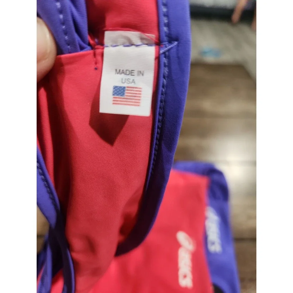 NEW Asics Keli Reversible Bikini Top & Bottom Sz S Beach Volleyball Purple Coral